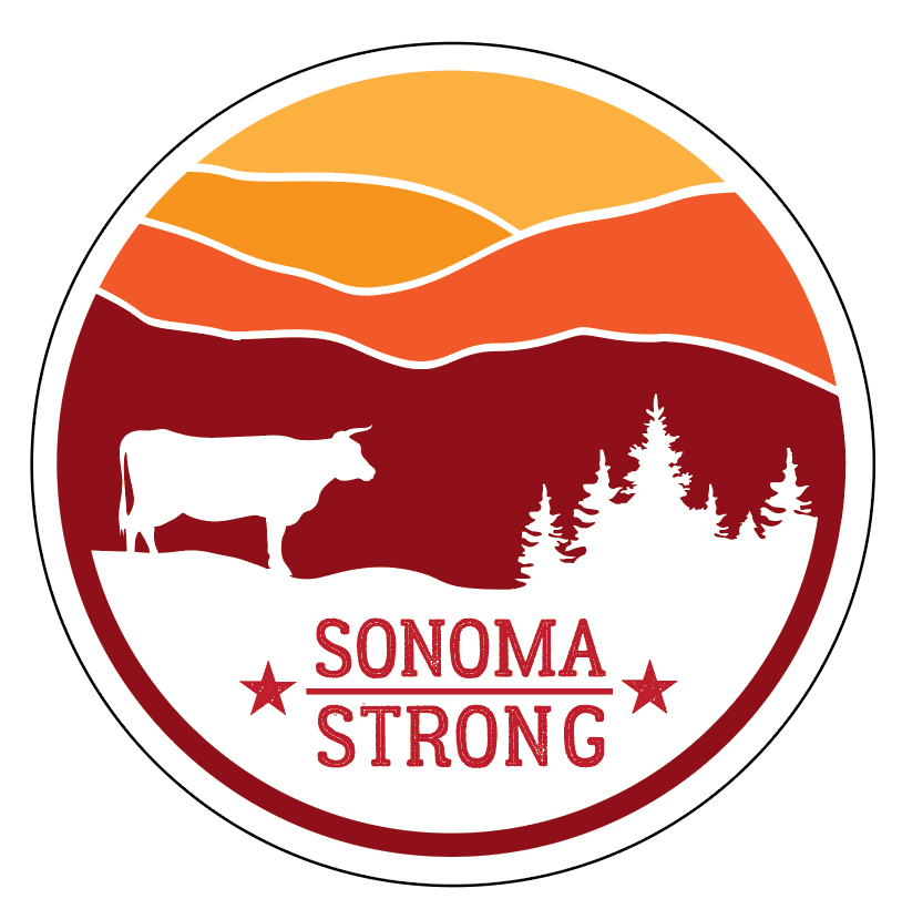 Sonoma Strong Sticker 4"